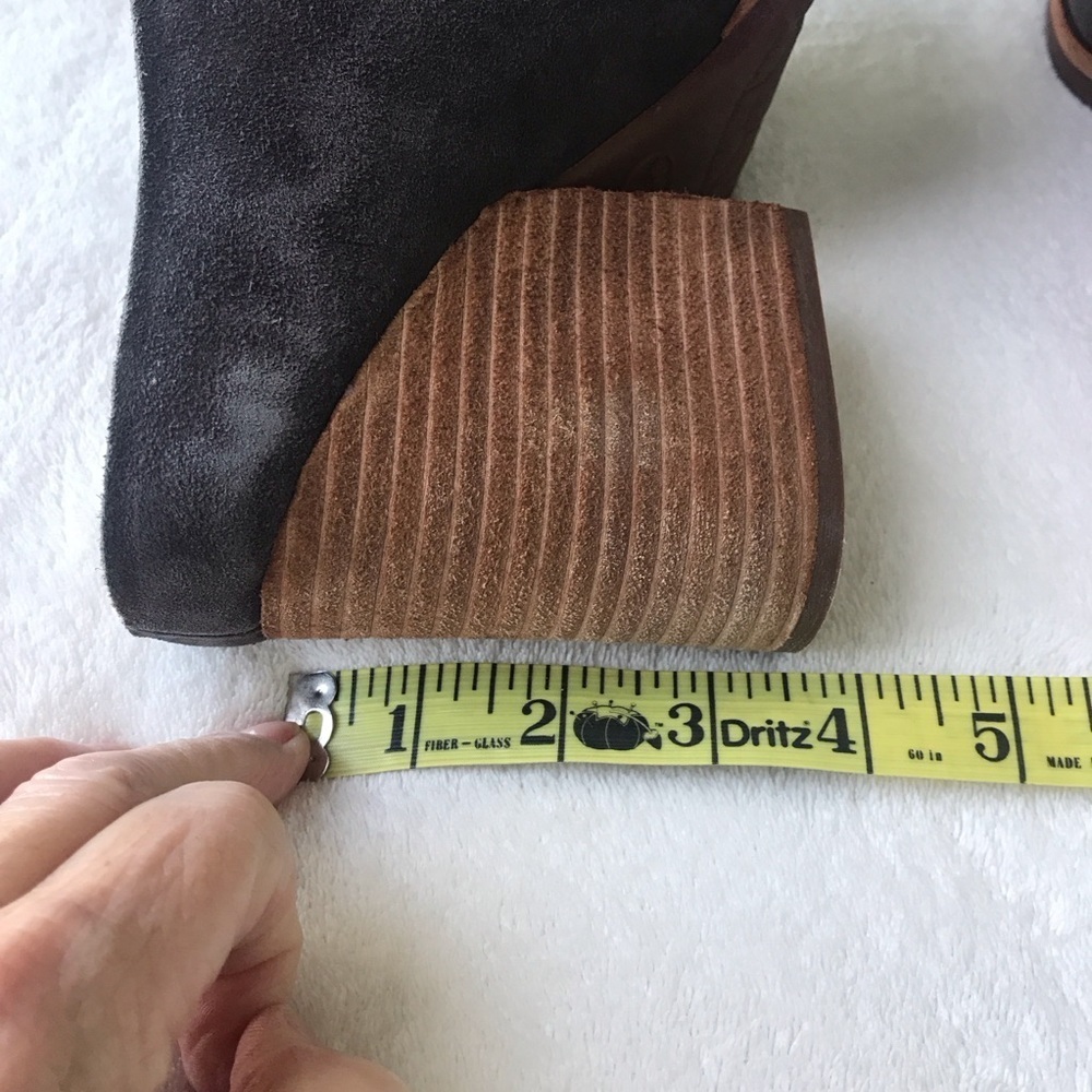 Kork-Ease Challis Dark grey leather Dr suede mules clogs Size 10 in‎ box - Picture 10 of 12